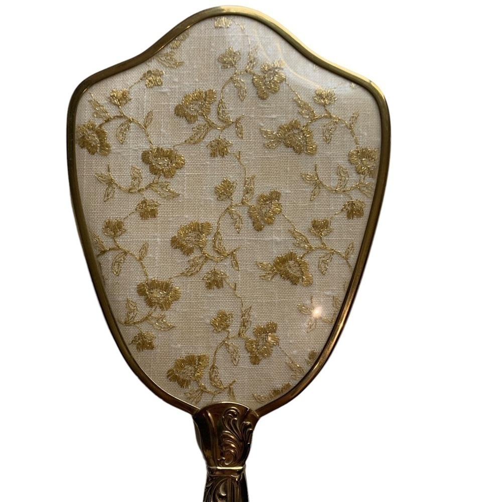Vintage Gold tone Vanity Mirror Brush Comb Three Piece Set - Picture 2 of 5